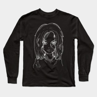 Portrait line art Long Sleeve T-Shirt